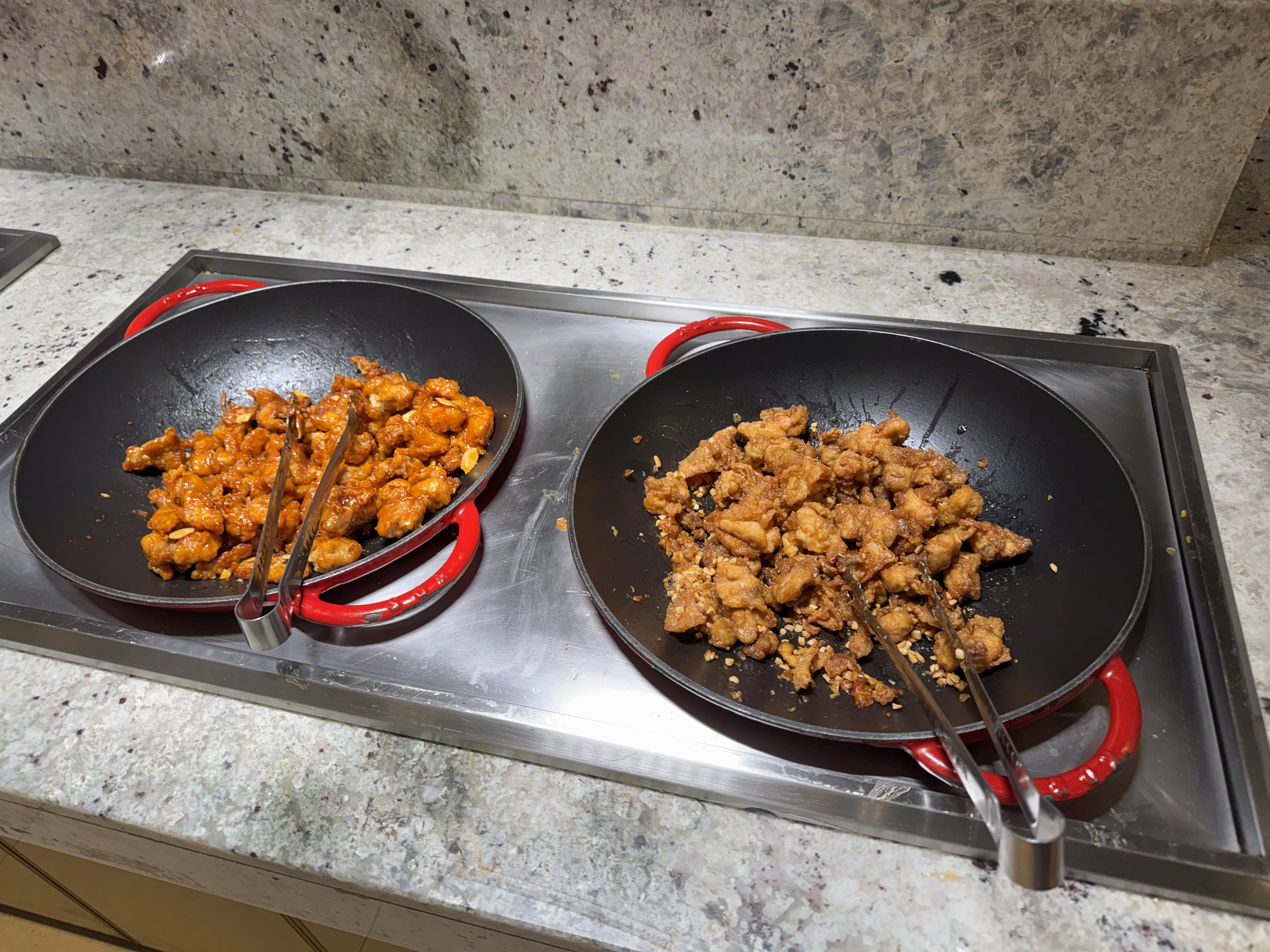 Chicken karaage and sweet and sour chicken