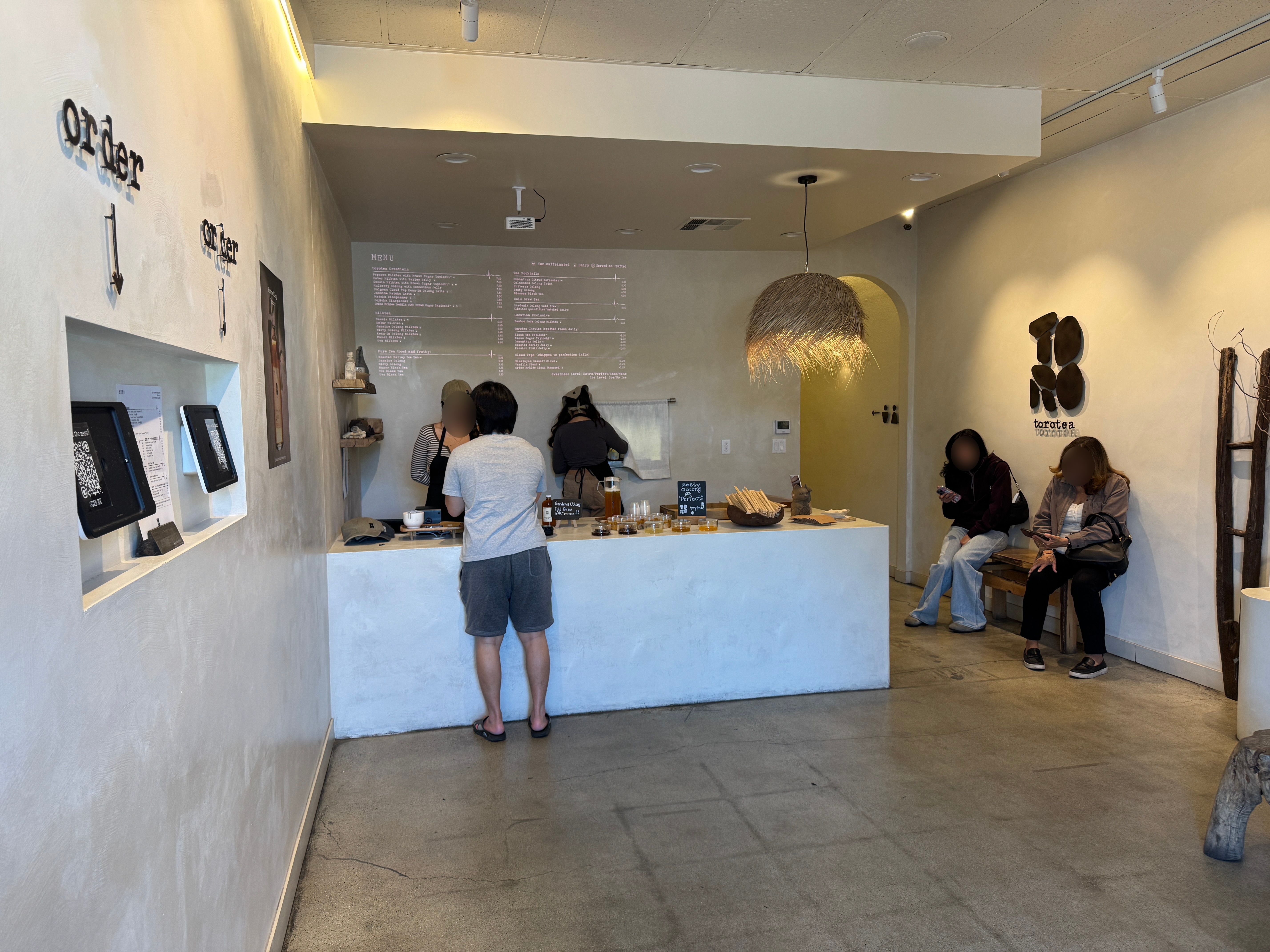 torotea 내부 주문 카운터